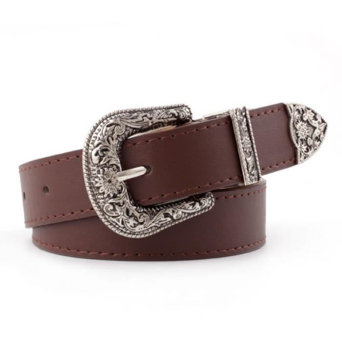 CEINTURE Femme Ceinture large vintage de haute qualit dark