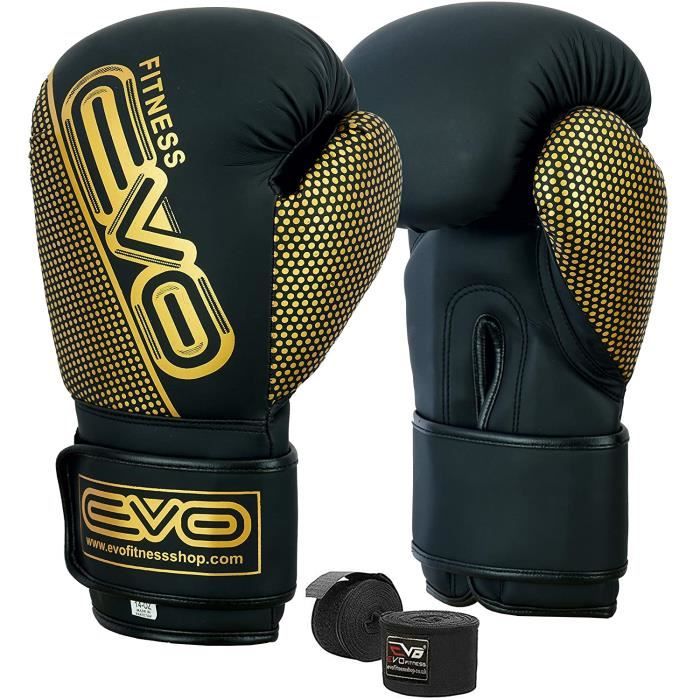 Gants De Boxe Enfant Islero Fitness Evo - MMA Sac De Frappe Gel Muay Thai Arts Martiaux 113g 178g
