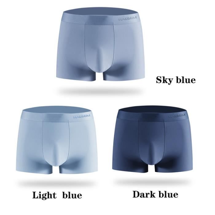 Sous vetement Hommes Sous Vetements Boxers Homme Respirant Boxer Solide Gay Sexy Slip Confortable Marque Shorts Type LE 3 PCS Blanc Cdiscount Pret a Porter