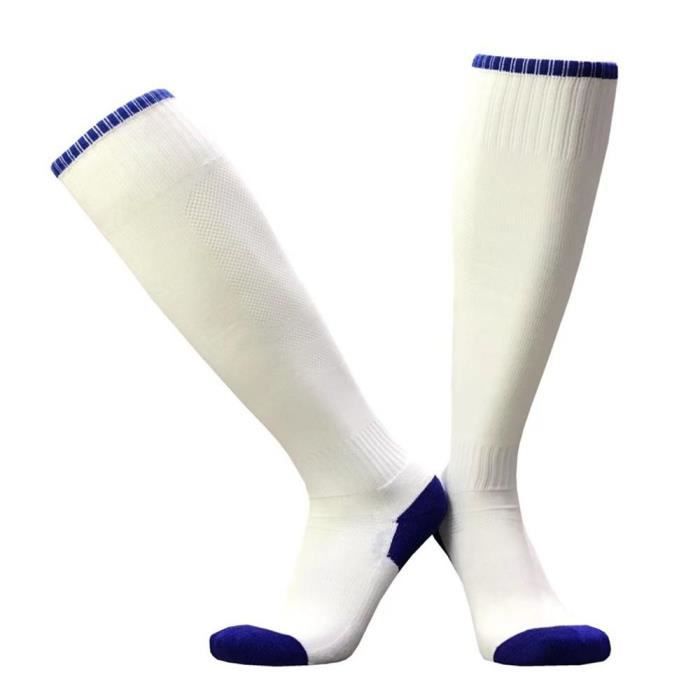Lot De 2 Paires Chaussettes De Foot Hautes Bleues XIONG BANG - Adulte Taille Unique