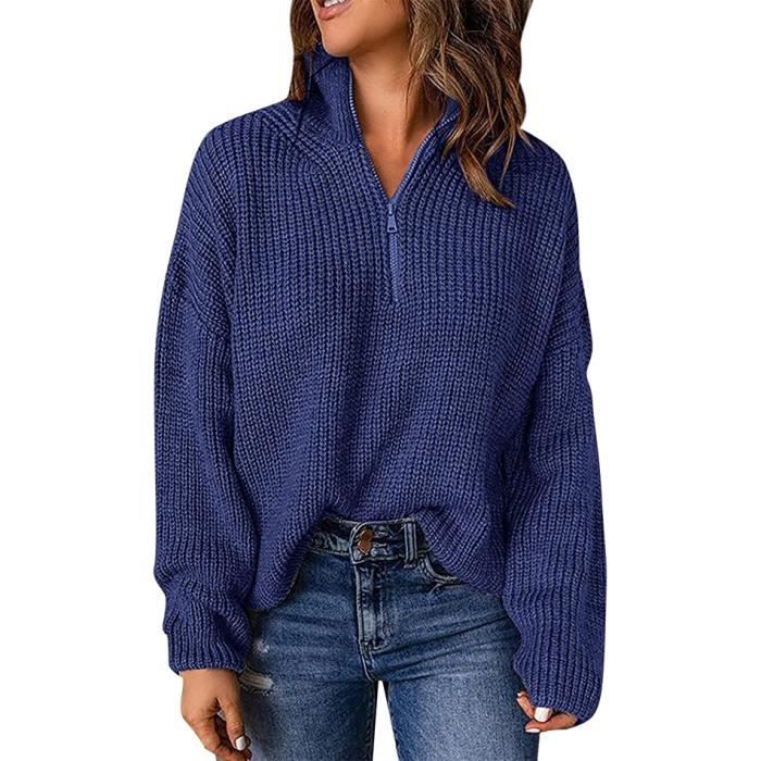 Pull à col roulé femme doux et confortable