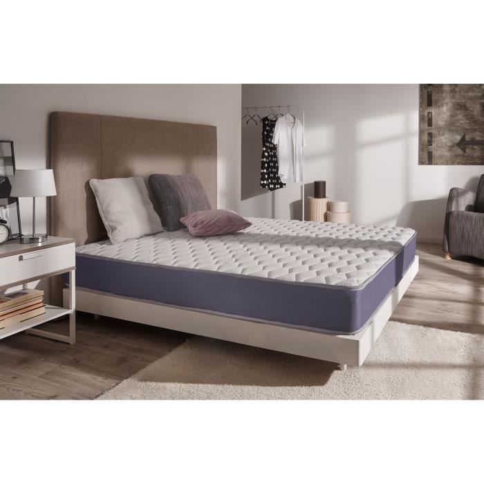 Matelas Gel Intense 180x200 Cm Technologie Blue Latex Mousse A