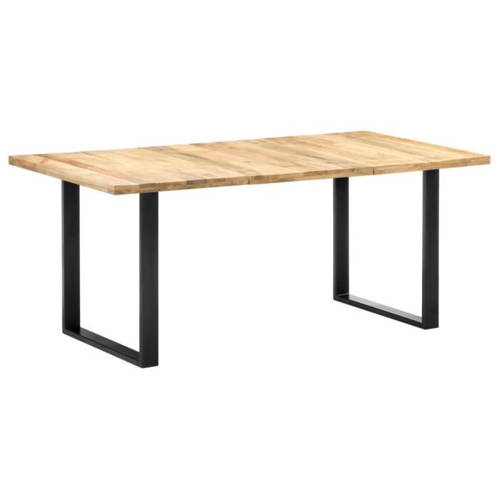 Table de salle à manger style industriel 180x90x76 cm Bois de manguier