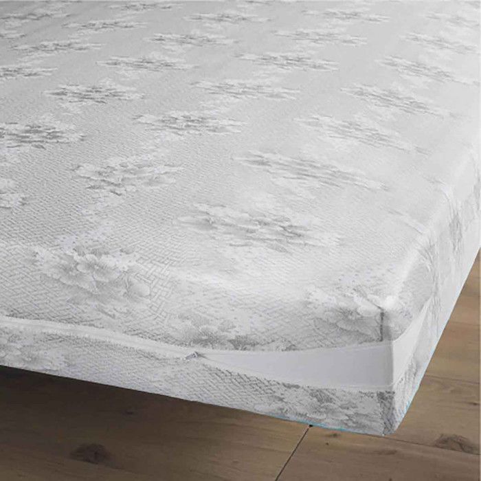 Housse Rénove Matelas Rena 160x200cm Gris Housse Rénove Matelas Rena 160x200cm Gris