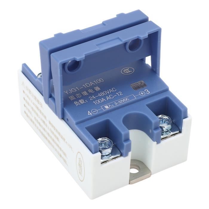 EJ.life Relais Statique Relais à Semi-conducteurs BERM Contrôle CC Double Canal SSR Monophasé CA