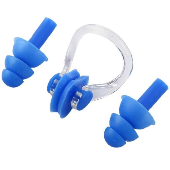 Fdit Pince-nez de natation Clips de nez de natation Gel de silice