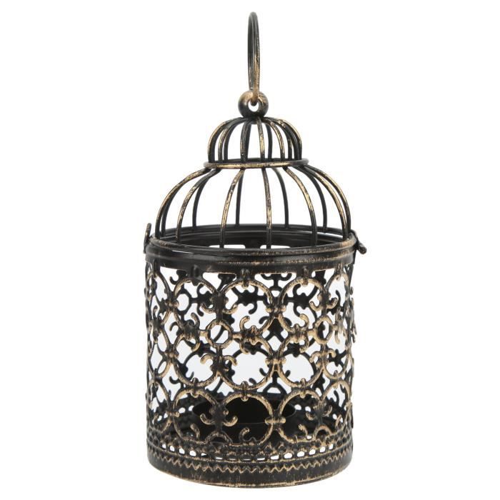 Amosfun Bougeoir Rotatif Pour Bougie Chauffe-Plat En Fer Doré Avec