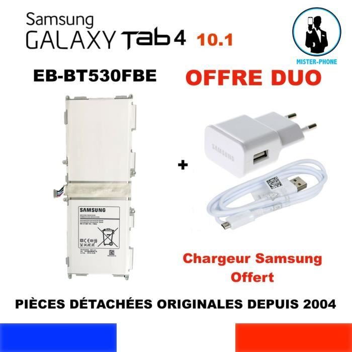 BATTERIE ORIGINALE SAMSUNG EB-BT530FBE GALAXY TAB 4 SM-T530 10.1 6800mAh OEM ORIGINE+KIT OUTILS DÉSASSEMBLAGE GENUINE BATTERY TOOLS