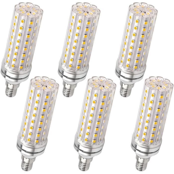 E14 9W LED équivalent Ampoule Halogène 75W-Blanc Froid 6000K- Not dimmable-AC 220-240V(Lot de 4