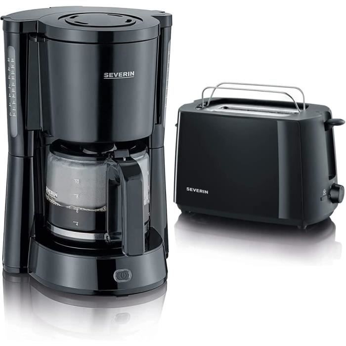 SEVERIN KA 4808 Cafetière Filtre 750W 4 Tasses Inox/Noir SEVERIN KA 4808 Cafetière Filtre 750W 4 Tasses Inox/Noir