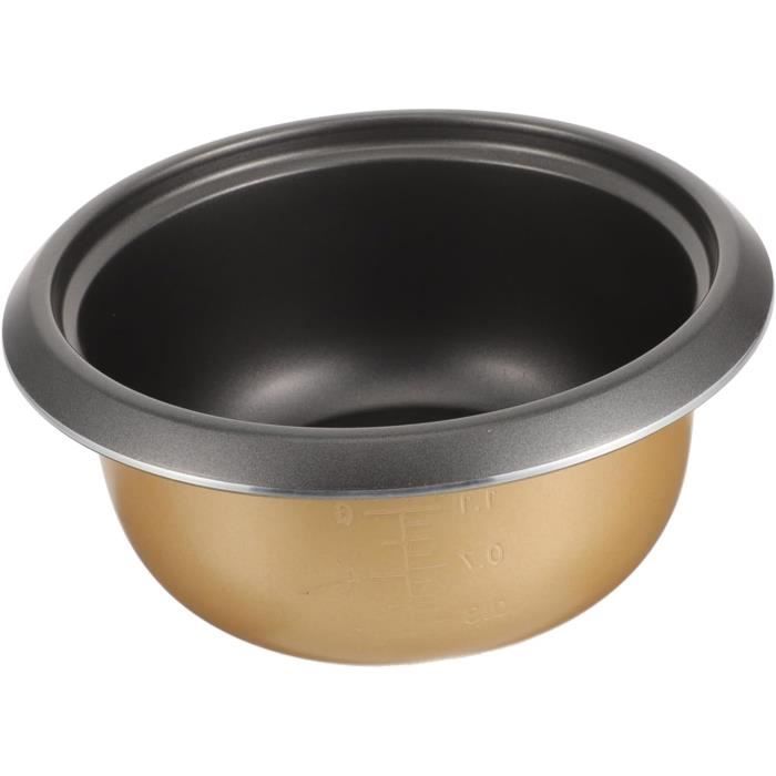 Cuve Intérieure 1L Pour Cuiseur à Riz - Réservoir De Rechange 18.50 X 18.50 X 10.80 Cm Gold