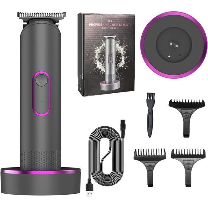 Tondeuse à Cheveux Pro Sans Fil KEMEL KM-418 – Coupe Précise, Silencieuse, 3 Têtes, Rechargeable