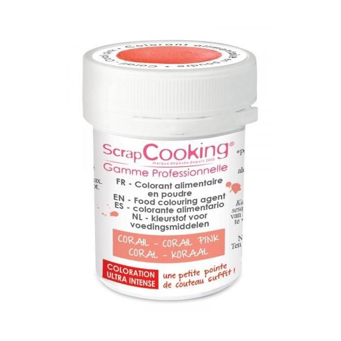 ScrapCooking - Colorant alimentaire en poudre corail