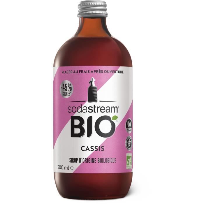 Sirop Sodastream Bio Cassis noir 500ml