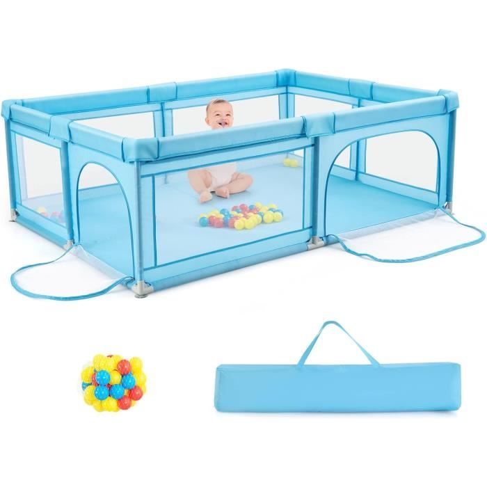 Parc Bébé 10 Mois à 6 Ans, Parc Bebe Pliable avec Balles et Sac de