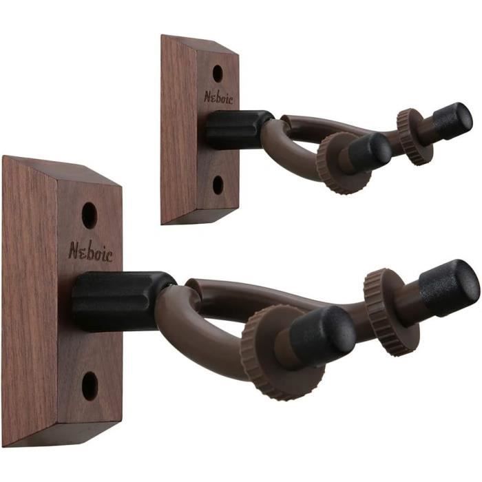 Lot de 2 supports muraux réglables, noir | Leroy Merlin Lot de 2 supports muraux réglables, noir | Leroy Merlin