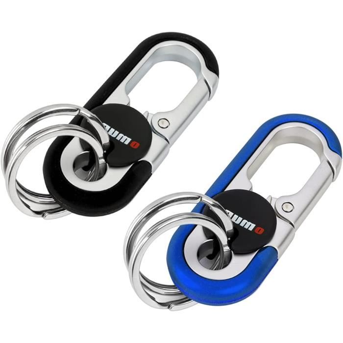 Lot De 2 Porte-clés De Voiture En Cuir, Porte-clés Pour Clés De Voiture