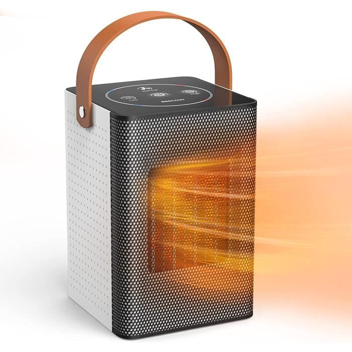 Radiateur Soufflant Céramique 1200W Tiptop Home - Chauffage D'Appoint Portable Pour Salle De Bain