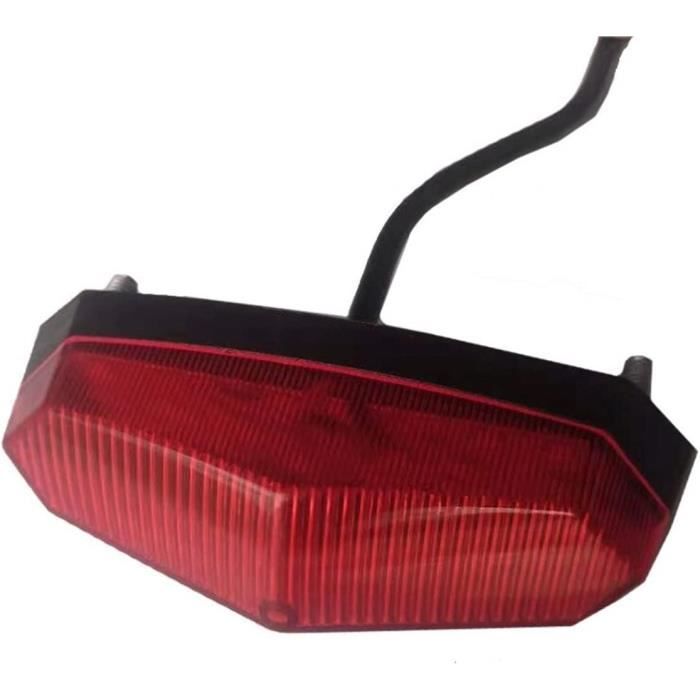 Feu Arrière Moto Clignotant Large Tension 36-60V - Feu Stop + Clignotant Compatible ES19, TI30, ES18P, T30, SR10, ES18 Lite, L8S Pro, ES10P