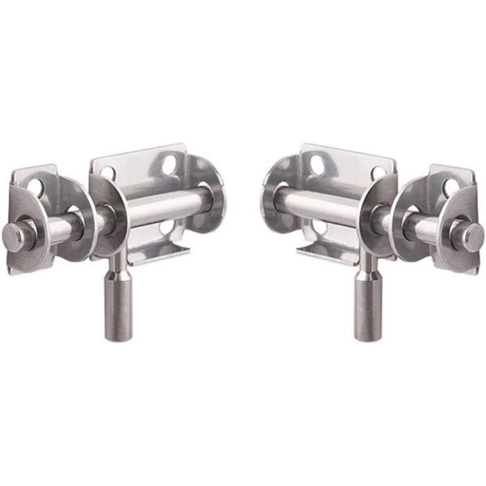 EXAOMBLE Cylindre Serrure Remorque Camping-car - Loquet Porte Bagages Alliage Zinc Argenté + 2 Clés