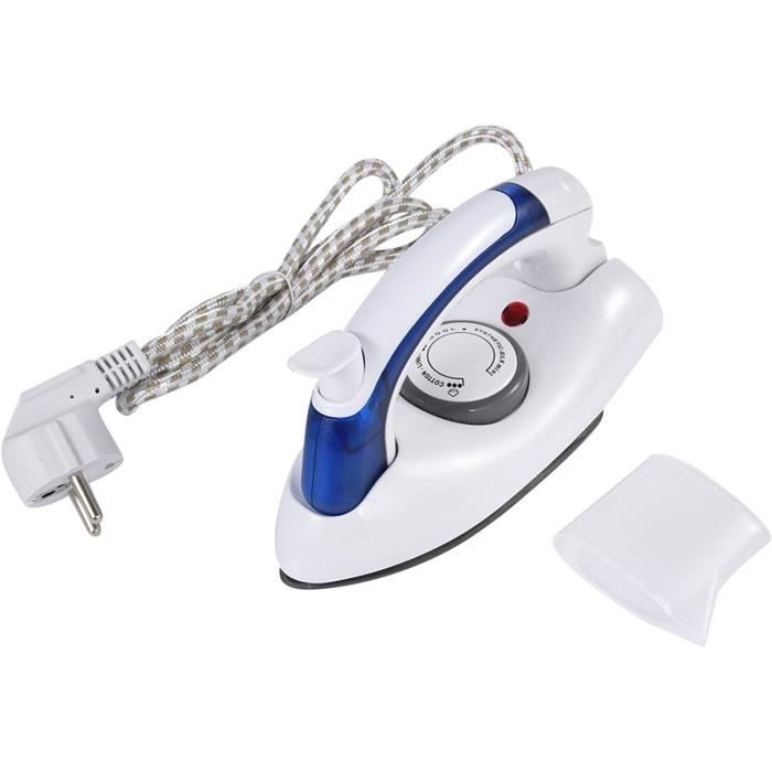 Micro Fer à Vapeur Portable 15W - Mini Fer à Repasser Voyage Pour Soie, Laine, Coton, Nylon, Idéal Déplacement