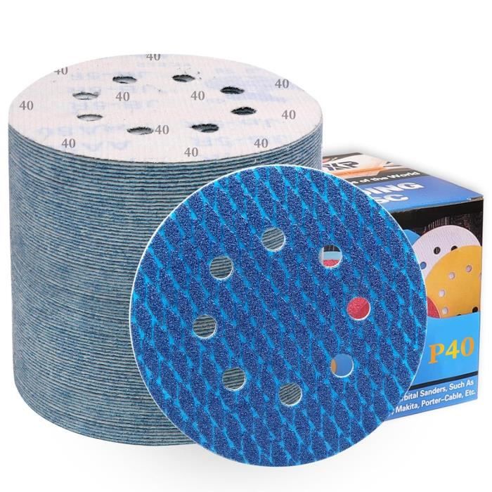 Disques Abrasifs En Forme De Diamant 125 Mm Grain 40, Papier De Verre ...