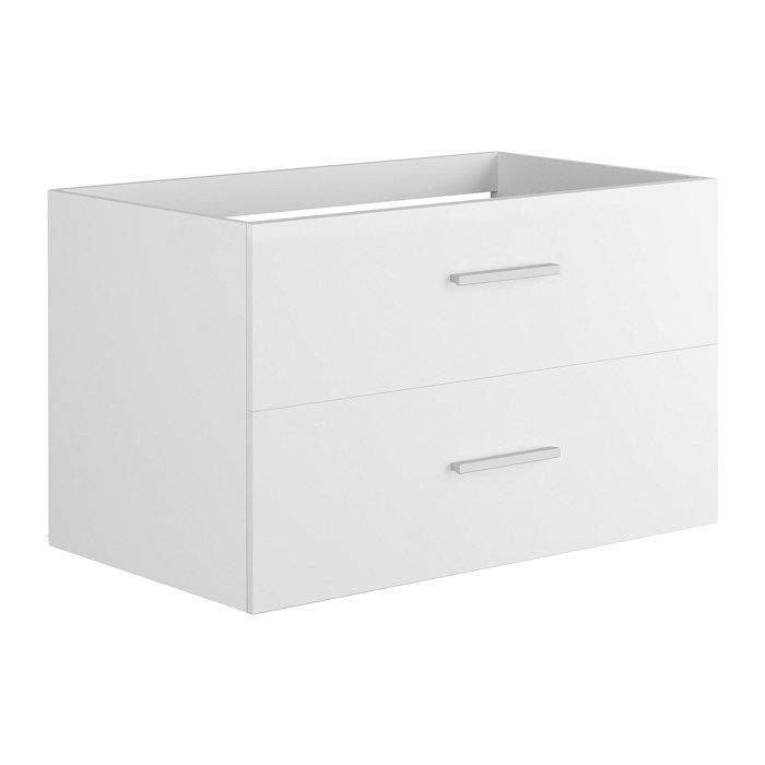 Meuble De Salle De Bain Suspendu 2 Vasques à Poser 120cm 2 Tiroirs Blanc Miroir Colonne Ouverture Gauche Glasgow 3701655800560