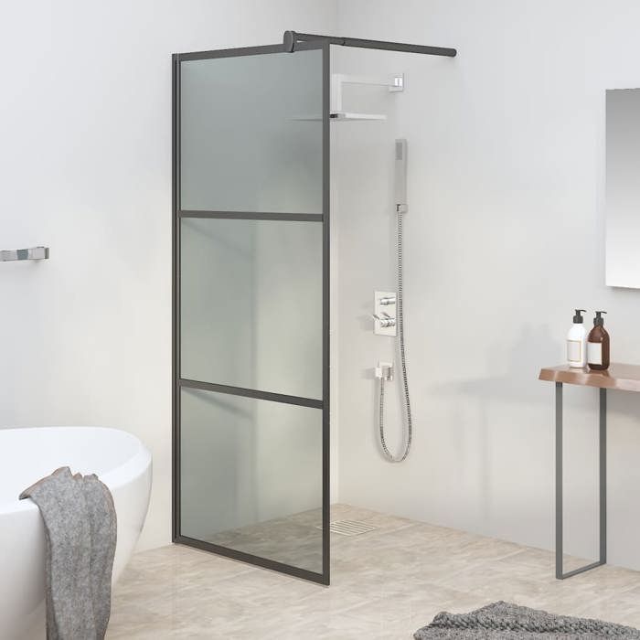 vidaXL Paroi de douche 90x195 cm Verre ESG - vue 2