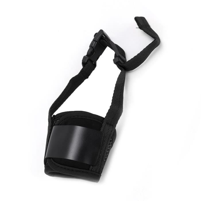 Meilleurs prix pour Vvikizy muselière Anti-morsure pour animaux de compagnie Muselière pour chien confortable réglable facile à M pour 150-155 cm Noir