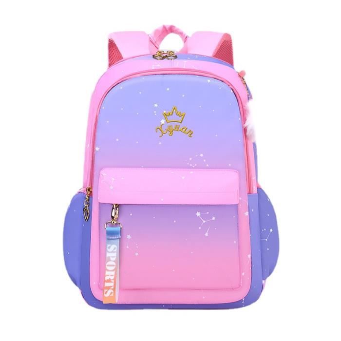 Sac a Dos Mauve Mignon Degrade Grande Capacite eleves Du Primaire Pour Enfants Cdiscount Bagagerie Maroquinerie
