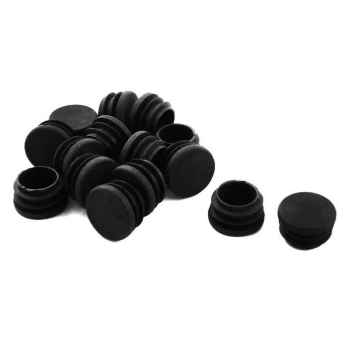 15 Coperture Per Fori Tappo A Pressione Nere | Diametro Foro 25mm | Testa 29mm | Plastica | Per Mobili, Auto, Pannelli