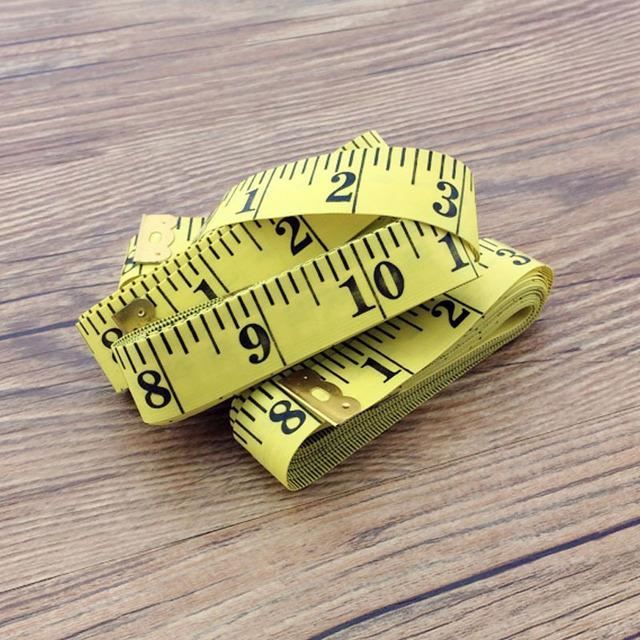 Lot De 3 Mètres Ruban De Couture - 300 Cm, Double Face Cm/pouces - Jaune Pour Tailleur Et Bricolage