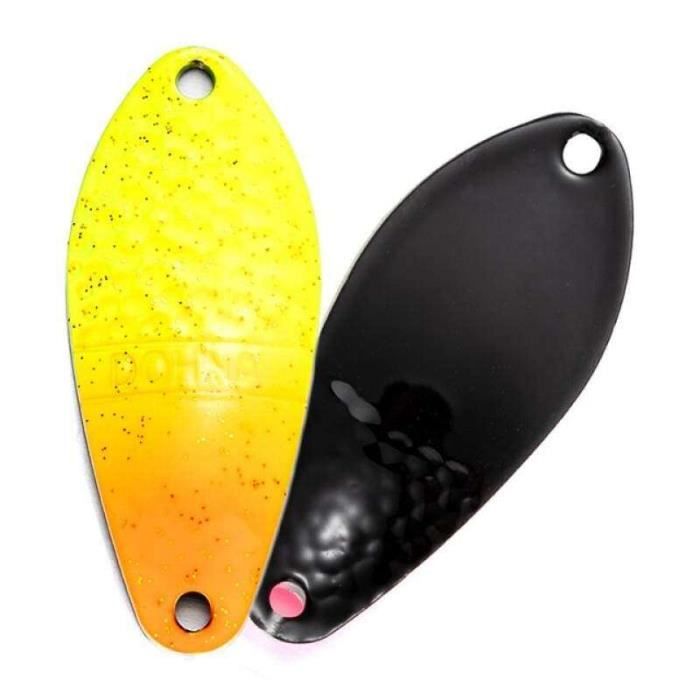Leurre Truite Double Cuillère UV Actif Et Phosphorescent – 35 G, 5 Cm, Twister Spinner, Boîte De Rangement Incluse