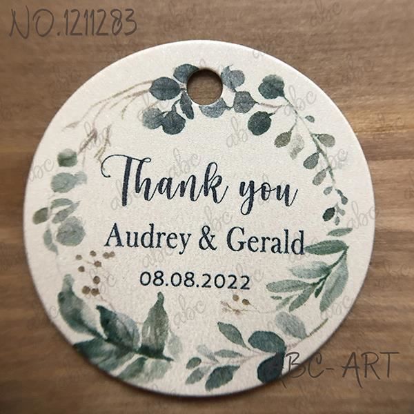 Lot De 50 étiquettes De Remerciement Rondes En Papier Avec Ficelle Pour