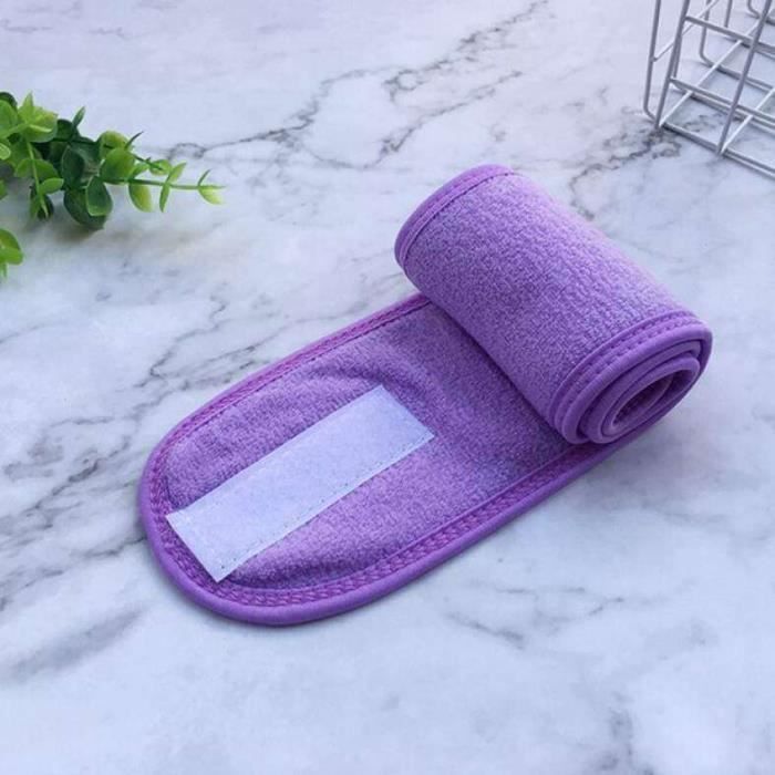 2 Paires De Bandeaux Poignet En Microfibre - Élastiques, Absorbants - Pour Démaquillage, Sport