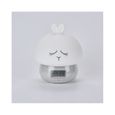 Réveil enfant lapin WE - WEKREVLAPIN Blanc - 7 couleurs - Enregistrement vocal - Batterie intégrée-1