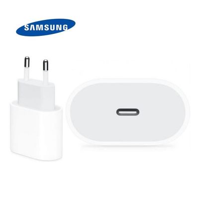 Chargeur secteur Samsung Galaxy A40 smartphone - Blanc - France Chargeur