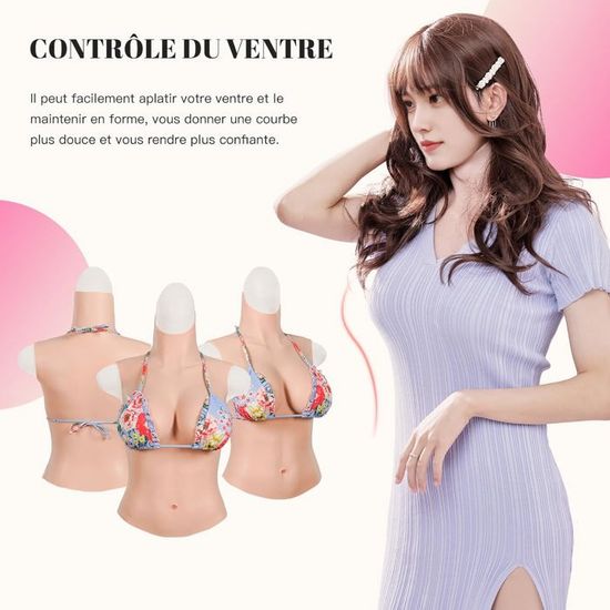 Cups Silicone Seins Forme BIMEI Pour Soutien-gorge Enhancer - Taille Unique, Beige, Neuf