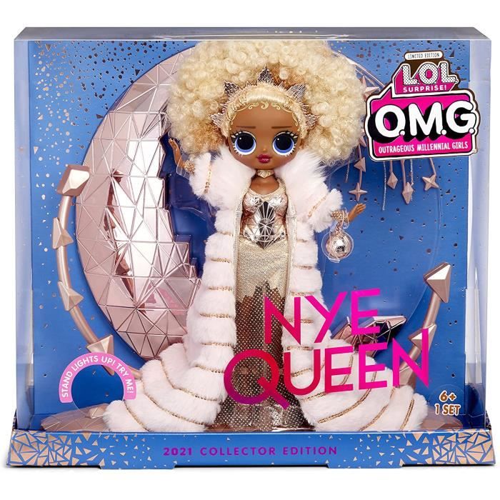 LOL Surprise Holiday OMG 2021edition collector Poupee Mannequin de Collection NYE Queen avec Tenues dorees Cdiscount Jeux Jouets