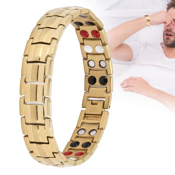 Bracelet Magnétique Homme en Tungstène Cuivré - Bracelets Tendances