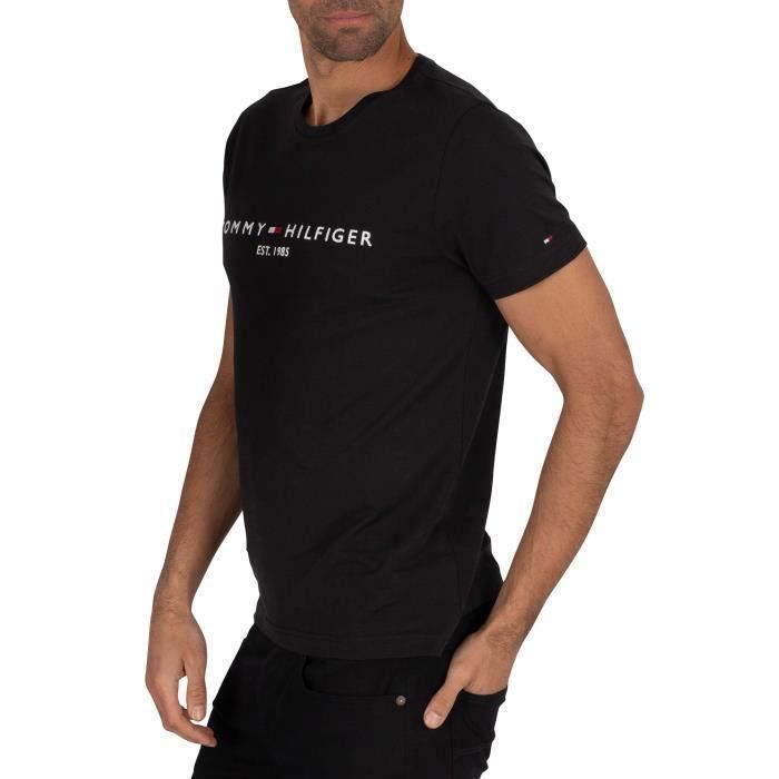 Tee shirt store tommy hilfiger noir