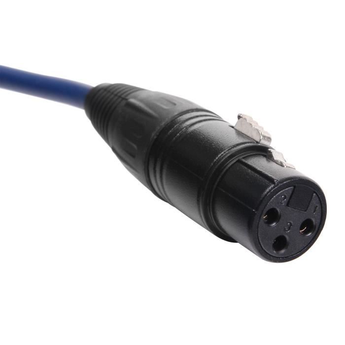 Pronomic Stage XFXM-10 Câble de micro XLR 10 m noir set de 10