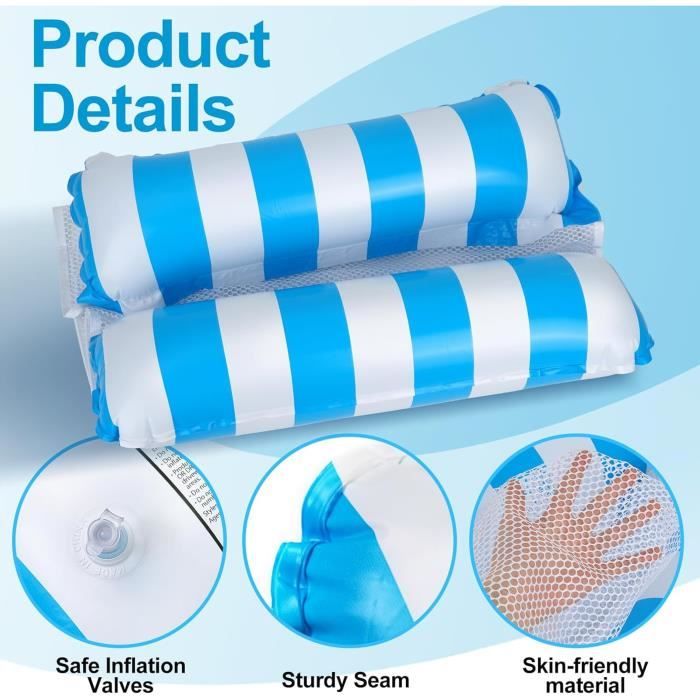 Bouée Adulte HFJKFW-Matelas Gonflable Piscine Hamac De Piscine 4-en-1