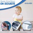 10 Bloque Porte Invisible + 2 Clés Magnétique + Outil, Sécurité Enfant Porte Placard et Tiroir, Bloc Porte Securite Bebe-2
