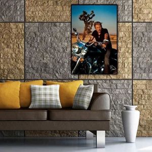 YSCOLOR Diamond Painting 5D Johnny Hallyday – Quadro Fai Da Te Rotondo 30x40 Cm, Kit Completo Con Tela E Diamanti
