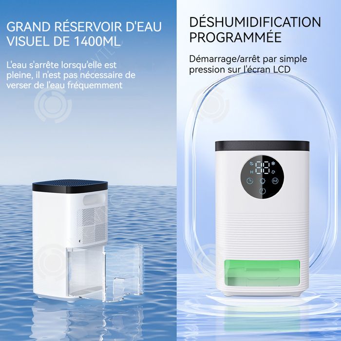 INN Déshumidificateur 1400ml déshumidificateur electrique avec 3 modes — free download