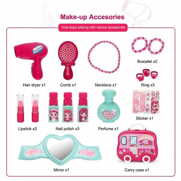 Malette Maquillage Enfant Fille Jouet - - Coffrets de Bijoux et Cosmétiques - Jeux