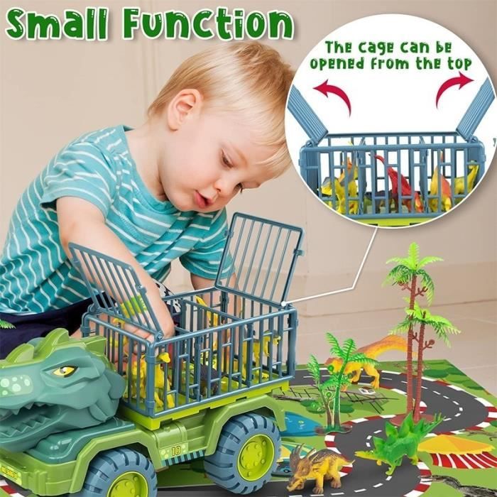 CAMION,A 3 Dinosaurs 1 Egg--Voiture jouet dinosaure Transport véhicule  Indominus Rex Jurassic World parc camion modèle jeu pour enfa - Cdiscount  Jeux - Jouets