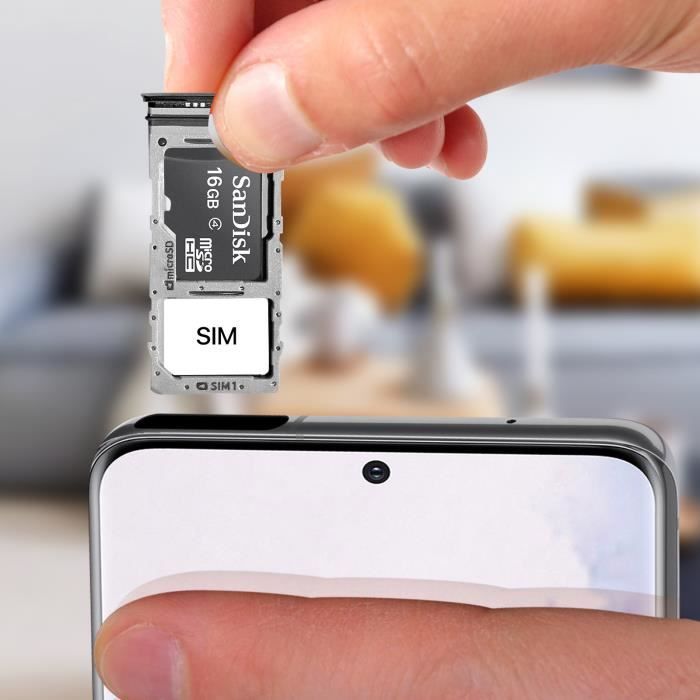 Tiroir SIM Samsung Galaxy S20 carte Nano Sim + microSD - Rose - Français