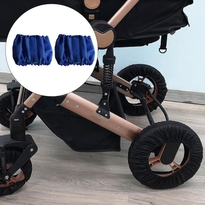 2 pieces enjoliveur de roue de poussette couvre roues de landau couvre pneus pour fauteuil roulant de poussette Bleu M Footful Cdiscount Jeux Jouets